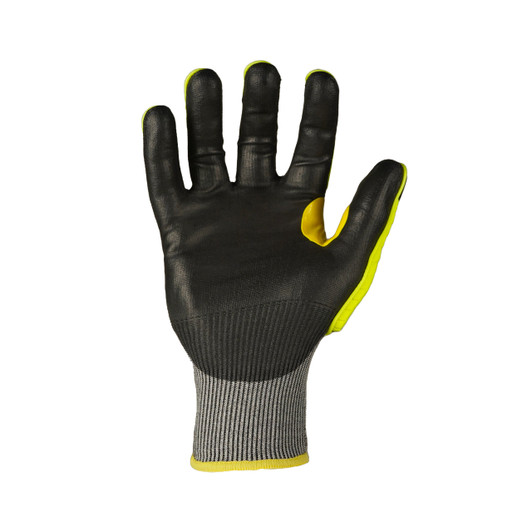 SAFEGEAR Impact-Reducing Mechanics Gloves X-Large, 1 Pair - EN388 & ANSI Level A1 Cut-Resistant Black & Lime Green Work Gloves for Men and Women 