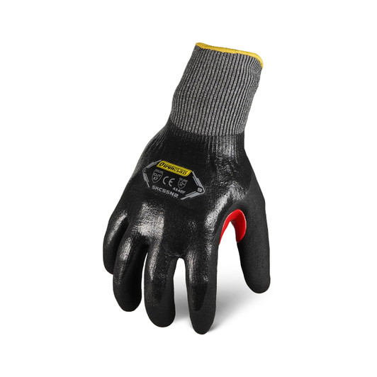 Super-Fit™ Grey Knit Thermal Work Gloves with Natural Rubber Coated Palm -  Small