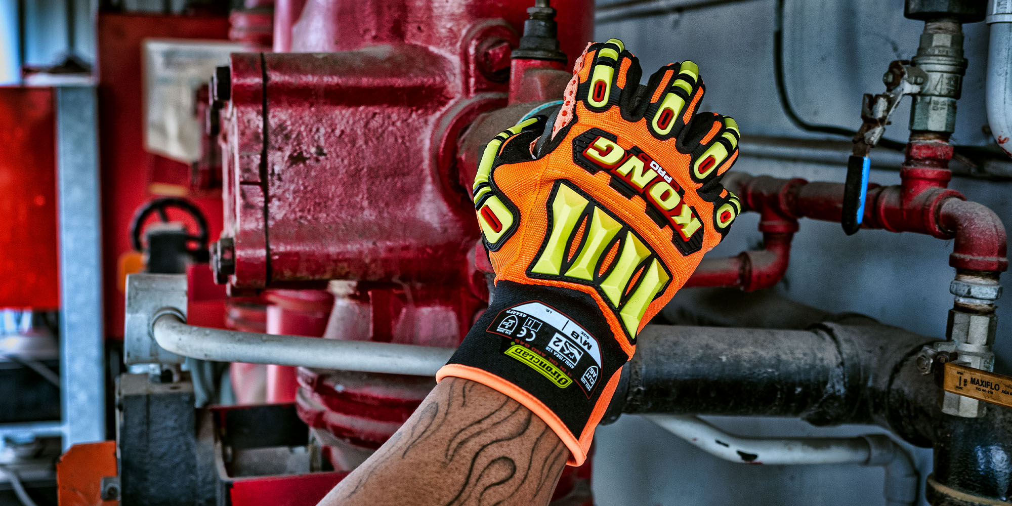 Kong Impact Gloves with Oil Resistance, Ironclad Kong Impact Gloves