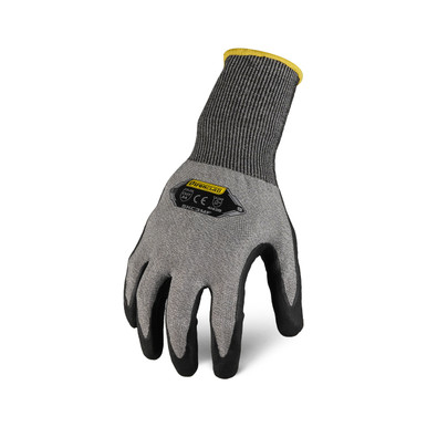 Stellar Industrial  Boss® 1CF7007NX Knife Hawwk™ Cut Resistant Gloves, XL,  Black Sandy Nitrile Coating, HPPE/Glass/Poly/Spandex®, Knit Wrist Cuff,  Resists: Abrasion, Cut, Puncture and Tear, ANSI Cut-Resistance Level: A6