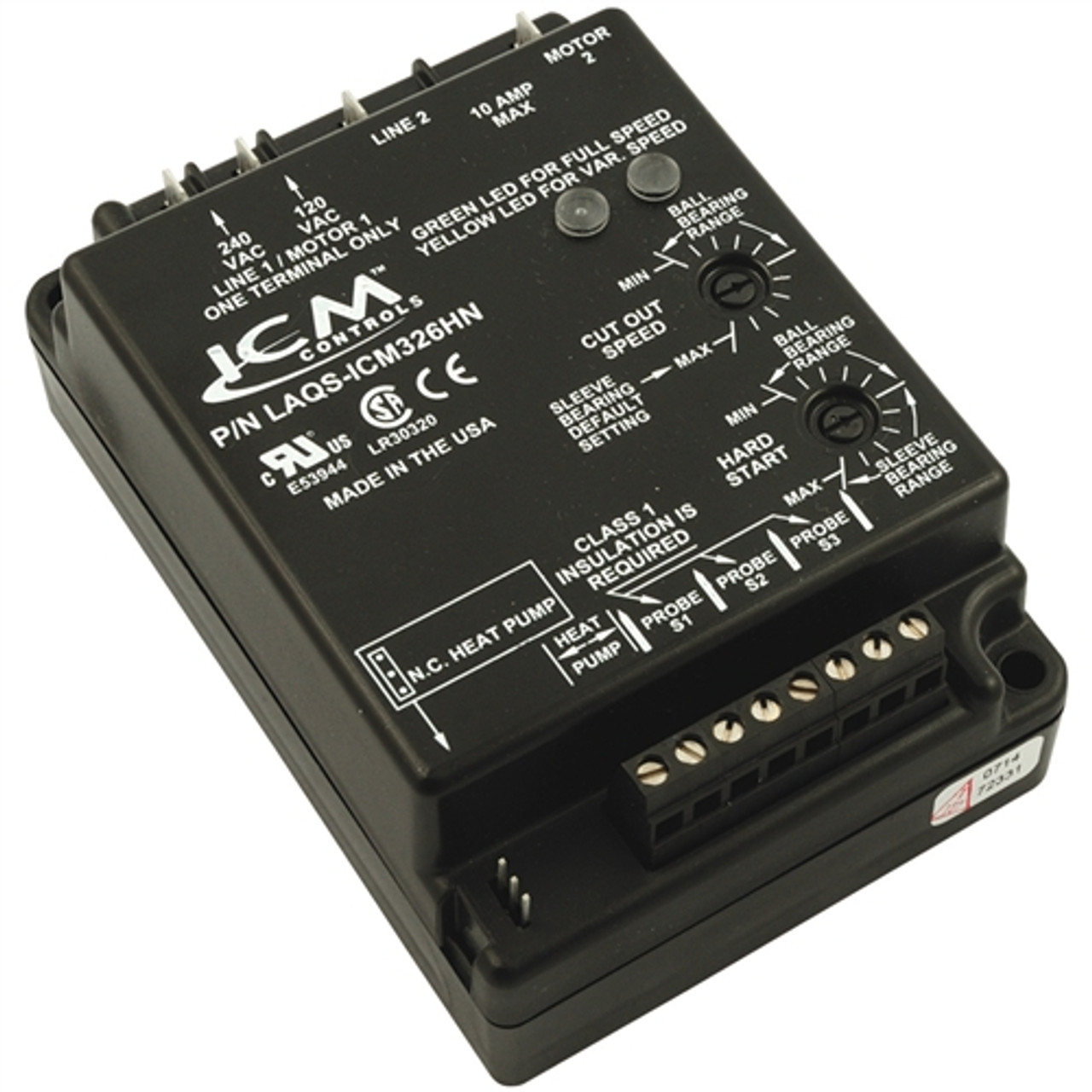 ICM ICM326HN Low Ambient Head Pressure Control, Output 120-240 VAC, temperature input