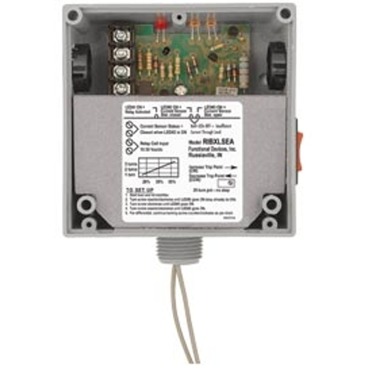 Functional Devices RIBXLSEA CURRENT SENSOR RELAY .125-5AMP