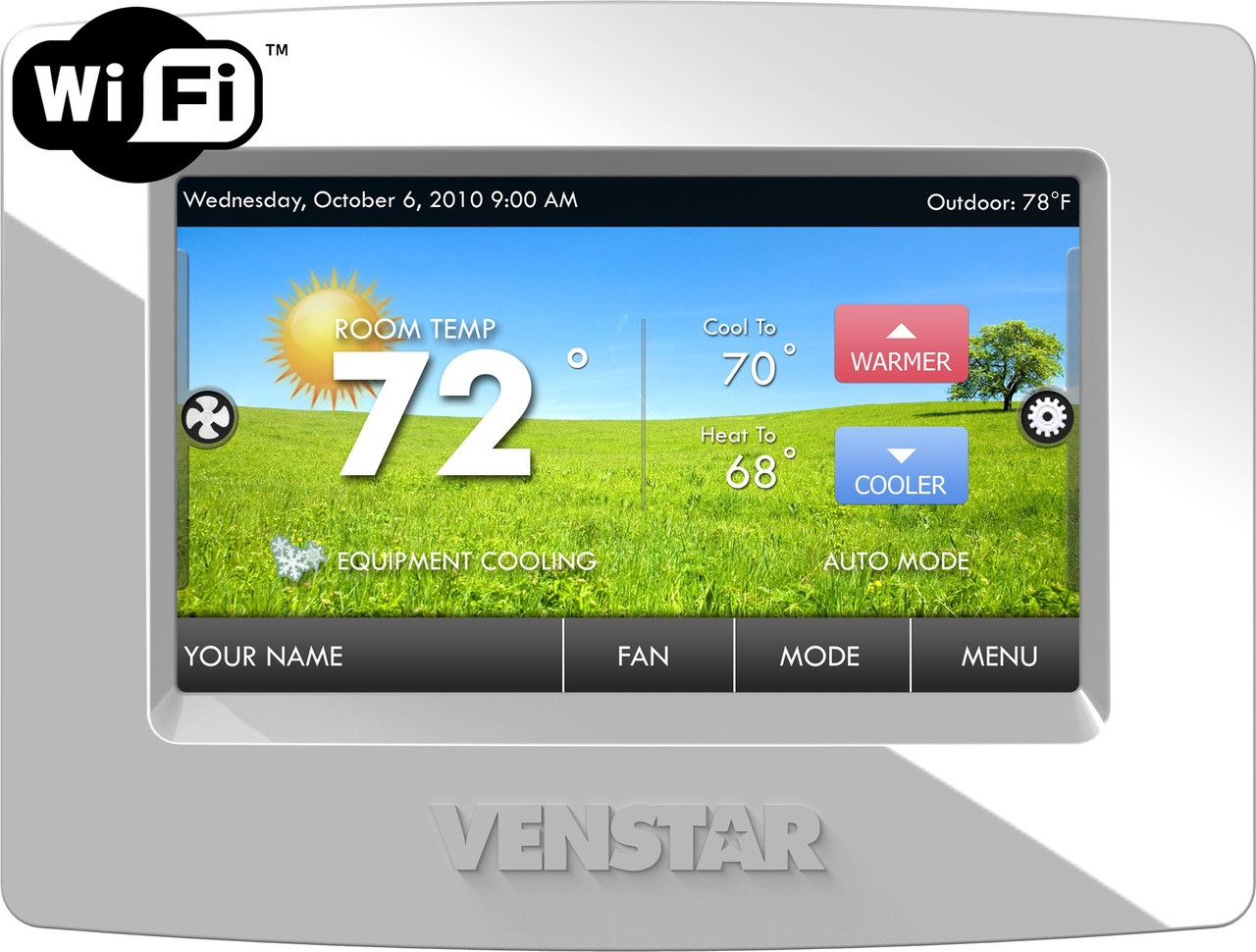 Venstar T7900 ColorTouch 7 Day Programmable Thermostat With Humidity Control And Built In WiFi 