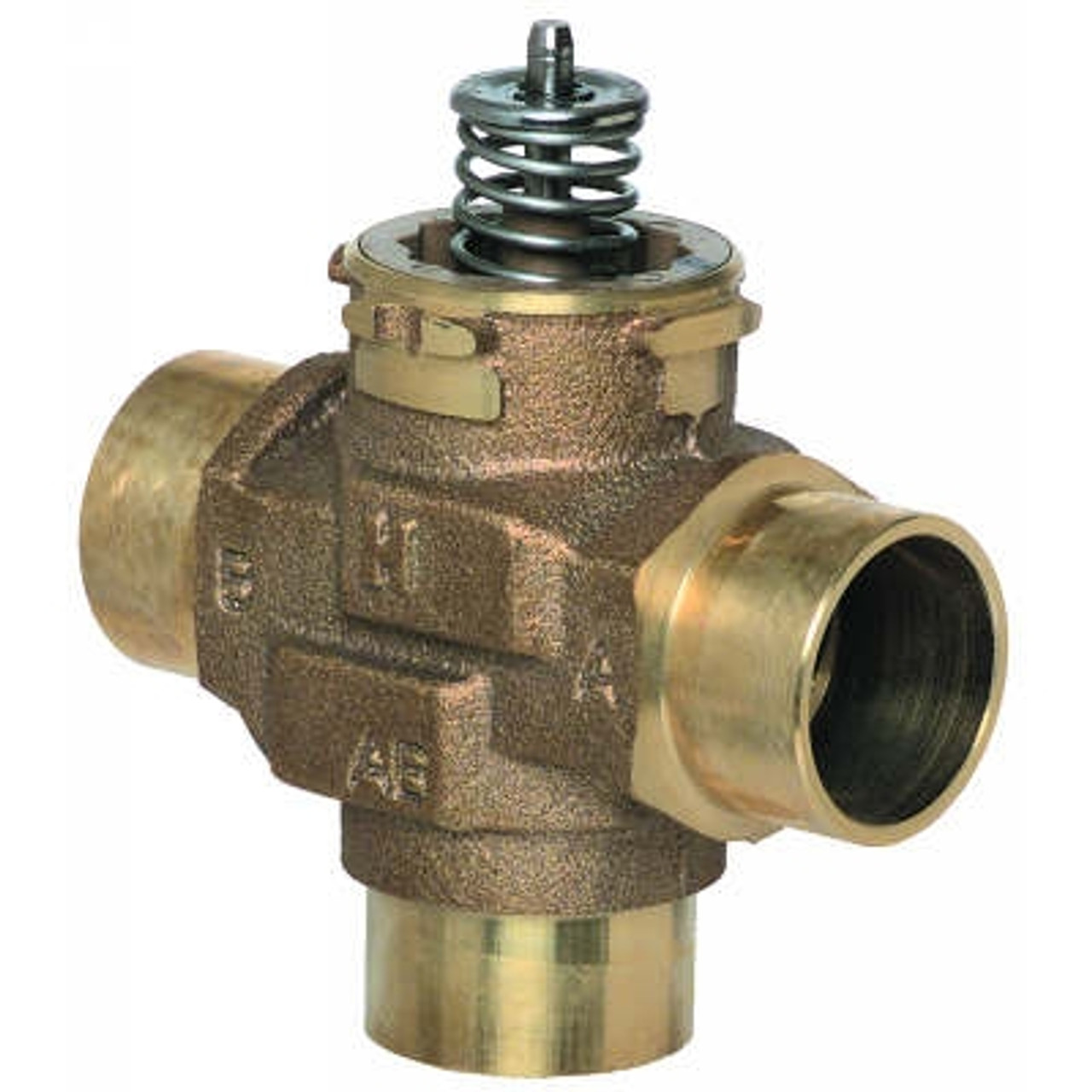 HONEYWELL VCZND7100 3-WAY VC VALVE, 1.25 IN. NPT, 8.3 CV, 21 TDR, 60 PSID CLOSE-