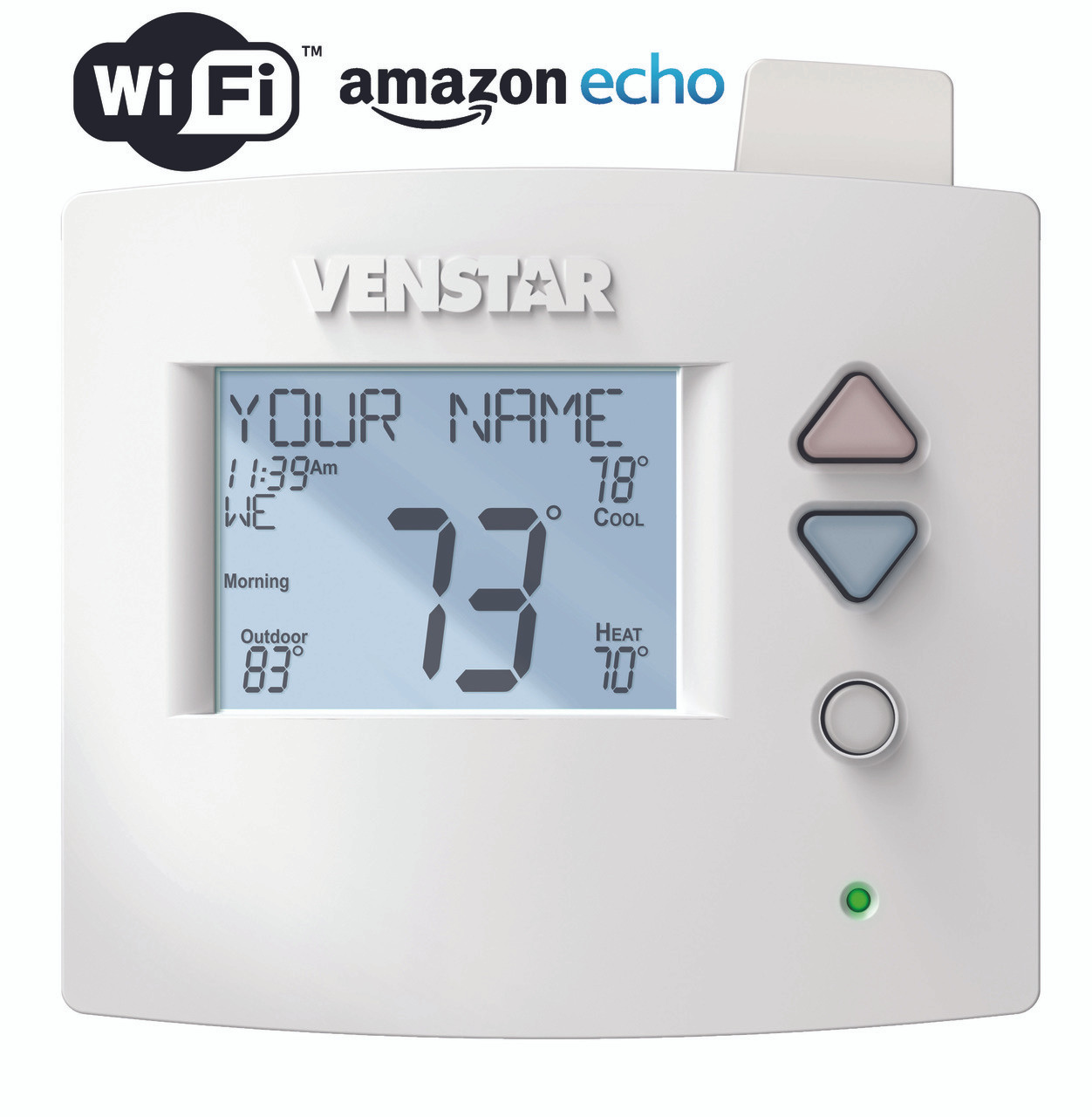 Venstar T3700 Voyager Residential Programmable Thermostat 2H/1C With ACC-VWF1 WiFi Module