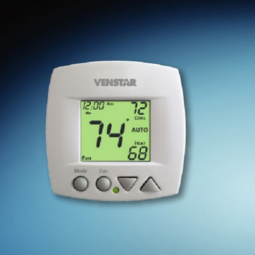 venstar, T1050, 5+2 day programmable thermostat, Small thermostat, Small footprint, set back