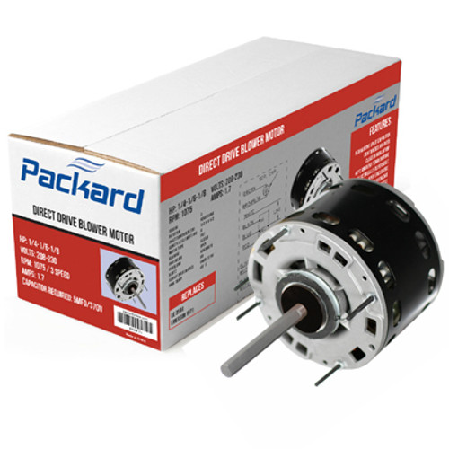 Packard 43583 48 Frame Direct Drive Blower Motor, 1/4 HP, 115 Volts, 1075 RPM
