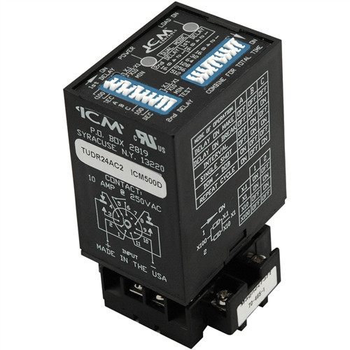 ICM ICM500 Multi-Mode Timer, switch set, input 24 VAC
