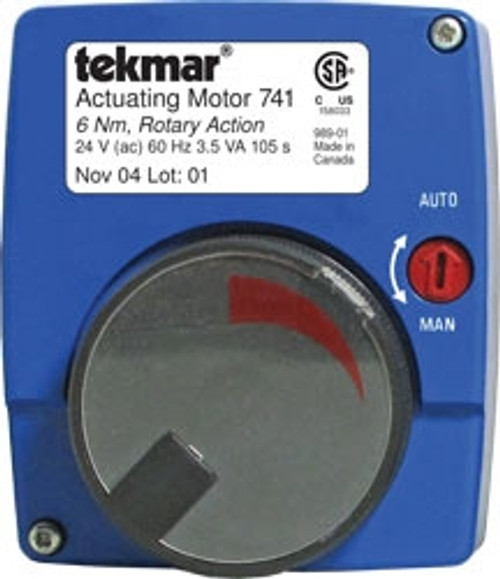 Tekmar 741 Actuating Motor 6 N�m Rotary Motion