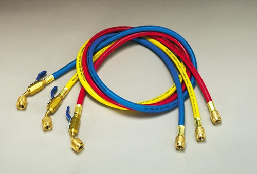 Yellow Jacket 29985 PLUS II Ball Valve Charging Hoses Pack Of 3