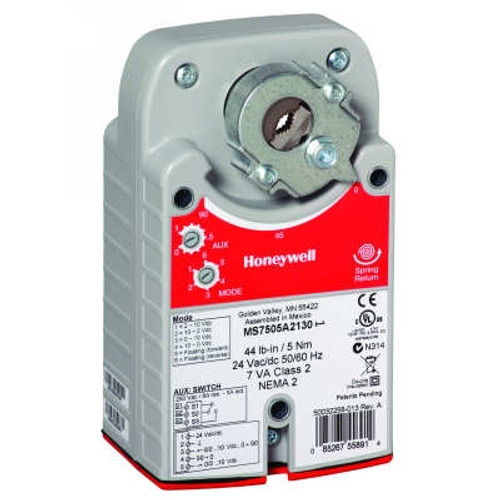 HONEYWELL MS8105A1030 DAMPER ACTUATOR, SPRING RETURN, 44 LB-IN (5 NM), TWO POSITIO