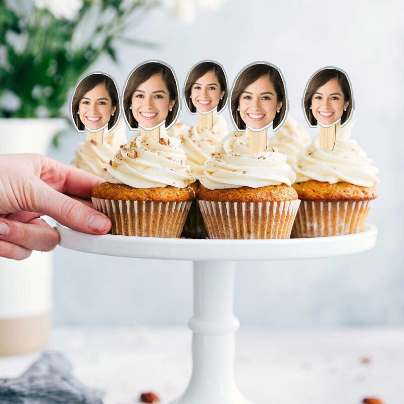 Bachelorette Cupcake Toppers Build a Head