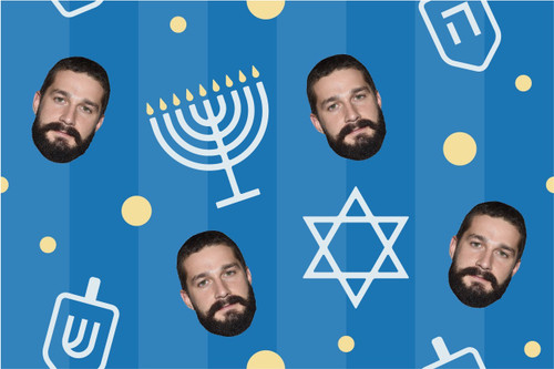 Blue Hanukkah Holiday Wrapping