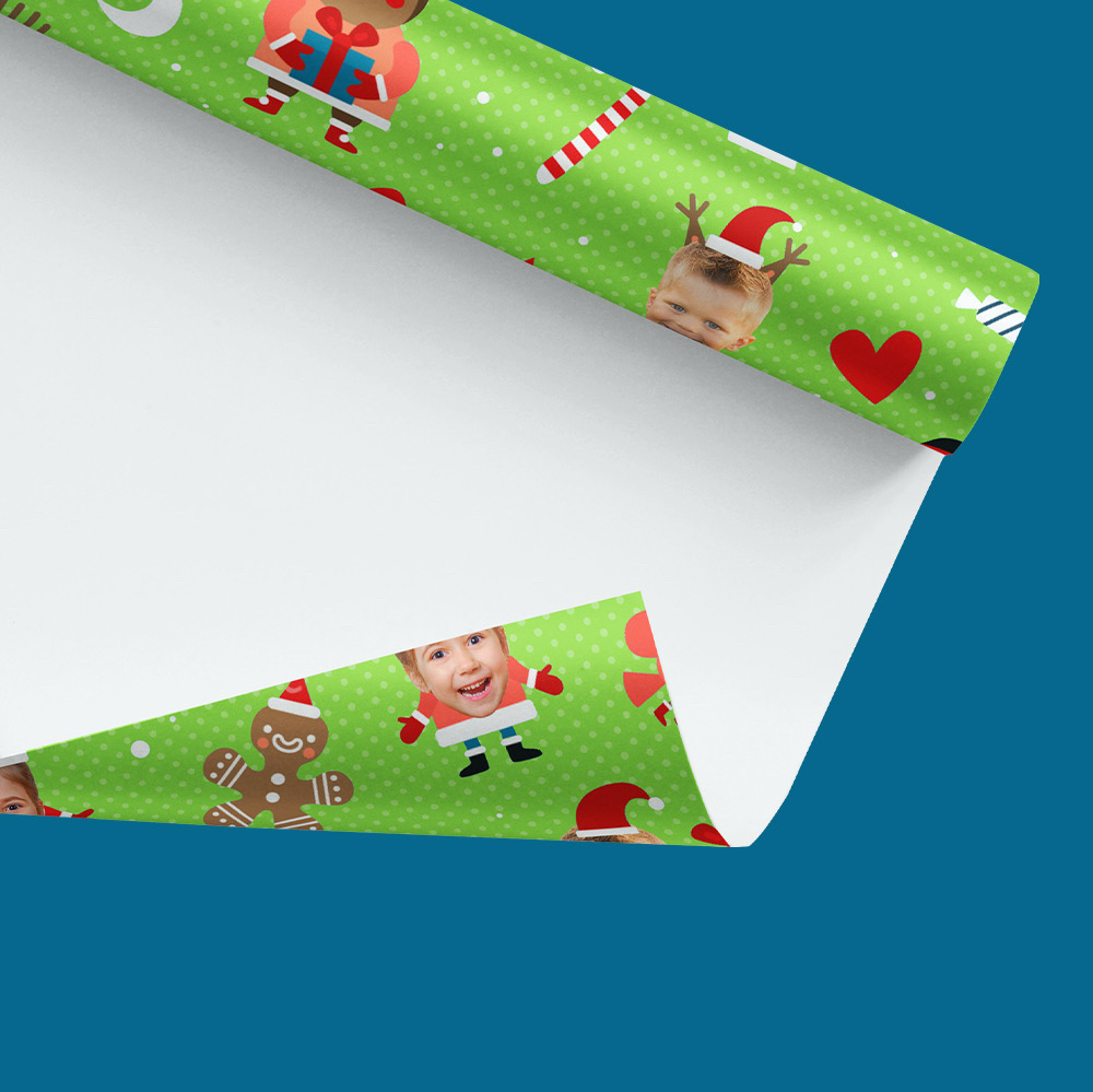 Personalized Christmas Wrapping Paper/north Pole Santa Gift Wrap