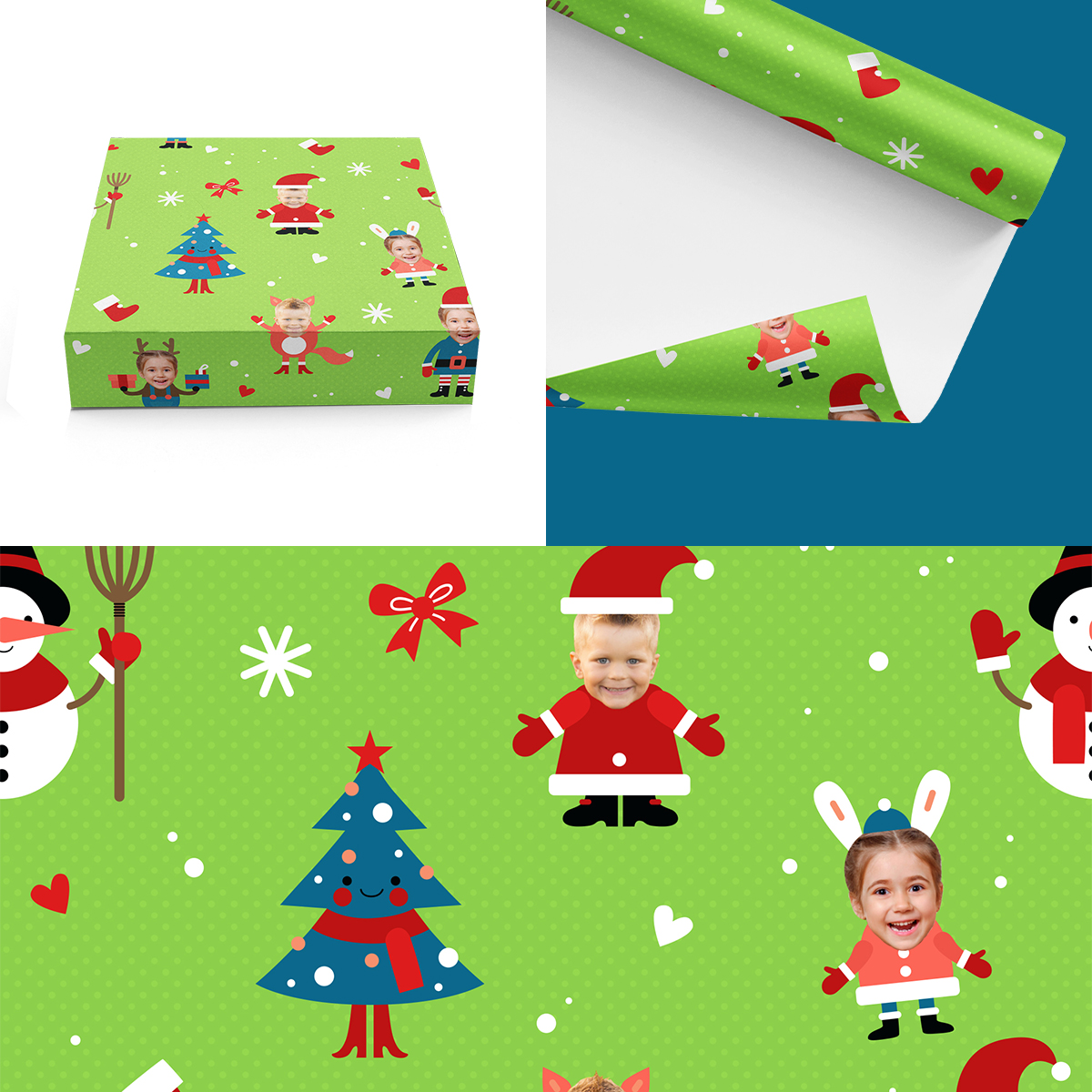 19-Piece Holiday Gift Wrapping Set - North Pole