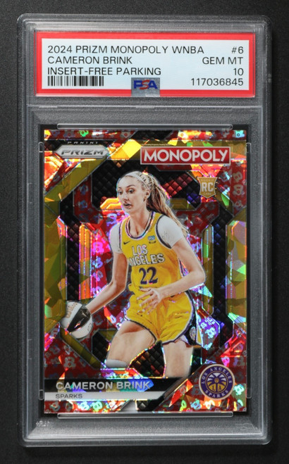 2024 Panini Prizm Monopoly WNBA #6 Cameron Brink Free Parking PSA 10