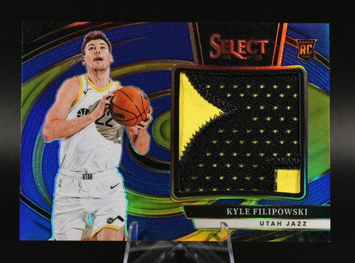 KYLE FILIPOWSKI 2024-25 SELECT ROOKIE JUMBO PATCH BLUE PRIZM RC /75