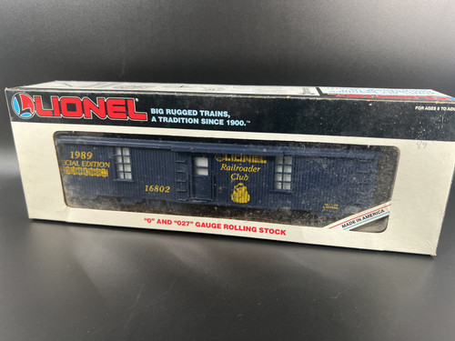 Lionel # 6-16802 -- 1989 Special Edition Railroader Club LRRC Tool Car NEW
