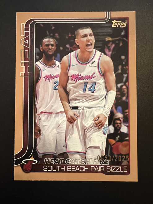 2025-26 Topps Basketball - Heat Catch Fire #284 Hoop Parallel Tyler Herro /2025