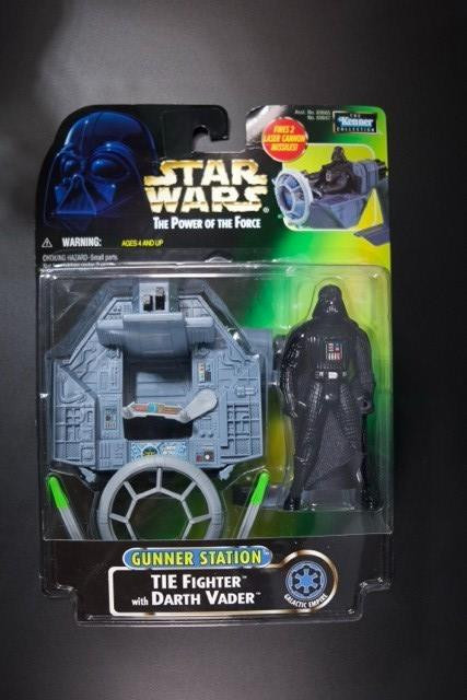 1998 Kenner Star Wars Power of the Force Darth Vader Gunner Station Tie Fighter