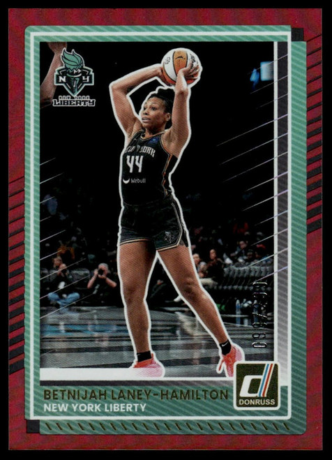 2025 Donruss WNBA #59 Betnijah Laney-Hamilton Red Holo #/299