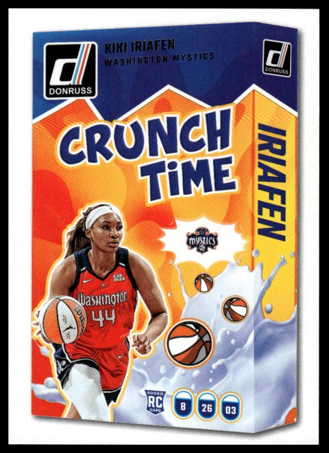 2025 Donruss WNBA #20 Kiki Iriafen Crunch Time