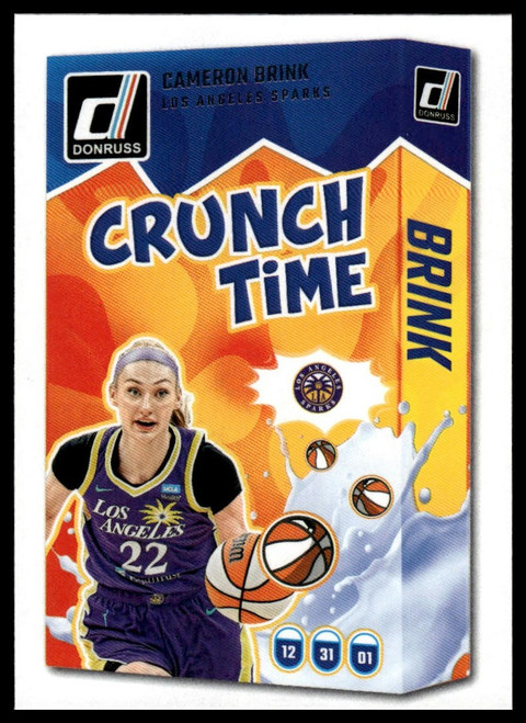 2025 Donruss WNBA #17 Cameron Brink Crunch Time
