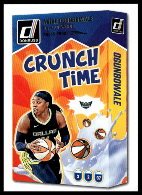 2025 Donruss WNBA #1 Arike Ogunbowale Crunch Time Press Proof