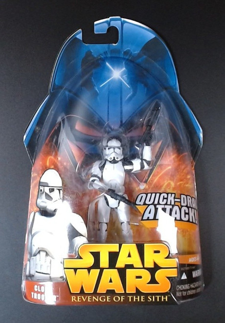 Hasbro Star Wars - Clone Trooper - Revenge of the Sith Quick-Draw MOC