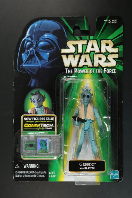Star Wars POTF2 Greedo Commtech Chip New Sealed MOC