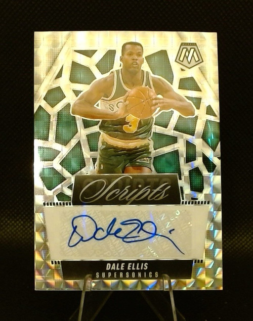 2024-25 Mosaic Basketball Dale Ellis Scripts Silver Prizm Auto