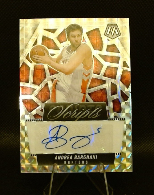 2024-25 Mosaic Basketball Andrea Bargnani Scripts Silver Prizm Auto
