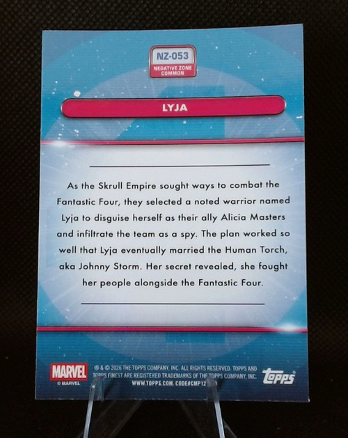 2026 Topps Finest Fantastic Four Lyja NZ-053 /99
