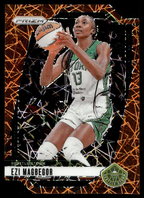 2024 Panini Prizm WNBA #50 Ezi Magbegor Orange Velocity Prizms