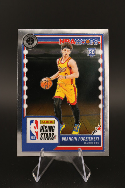 2023-24 Panini NBA Hoops Premium Stock - Rising Stars #297 Brandin Podziemski...