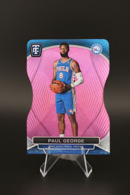 2024-25 Totally Certified Paul George Mirror Pink Platinum Die-Cut /125
