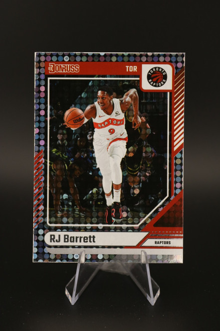 RJ Barrett 2024-25 Panini Donruss #27 Press Proof SP Toronto Raptors
