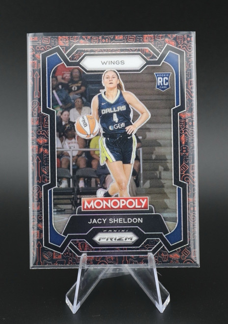 Jacy Sheldon 2024 Prizm WNBA Monopoly Red Classic Icons Parallel Rookie RC #67