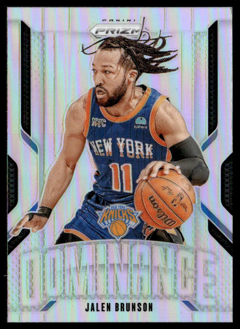 2024-25 Panini Prizm #17 Jalen Brunson Dominance Prizms Silver