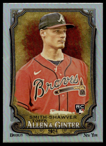 2024 Topps Allen & Ginter AJ Smith-Shawver Hot Box Rainbow Foil SP RC Braves