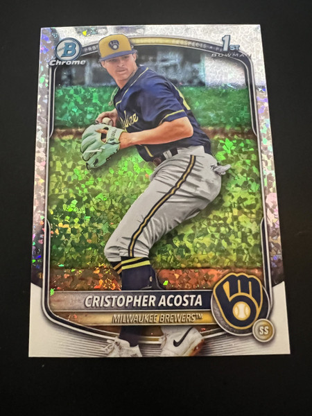 Christopher Acosta 2025 Bowman Chrome #BCP-176  Mini Diamond Refractor