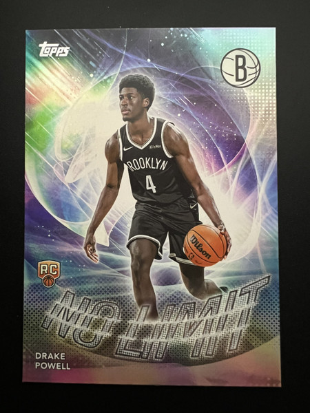 Drake Powell 2025-26 Topps No Limit Rainbow Foilboard #NL-22 Nets RC Rookie