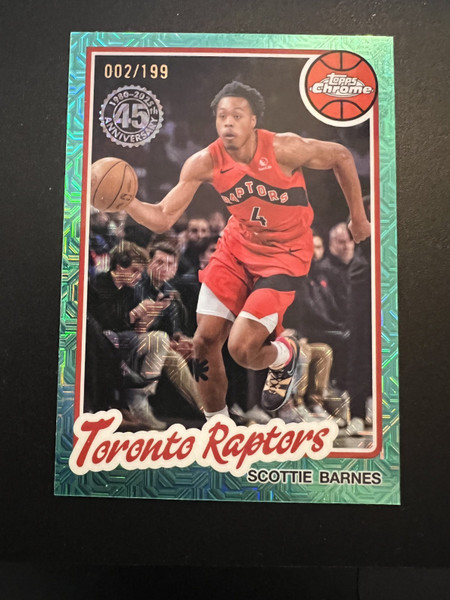 2025-26 Scottie Barnes 1980-81 Topps Chrome Basketball Aqua /199
