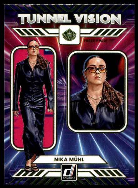 2025 Donruss WNBA #14 Nika Muhl Tunnel Vision Press Proof