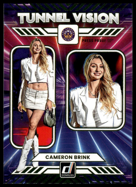 2025 Donruss WNBA #8 Cameron Brink Tunnel Vision Press Proof