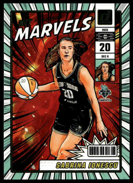 2025 Donruss WNBA #7 Sabrina Ionescu Net Marvels