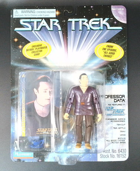 Playmates Star Trek - Professor Data - All Good Things Episode - NOC