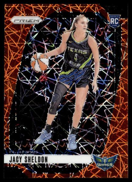 2024 Panini Prizm WNBA #4 Jacy Sheldon Orange Velocity Prizms