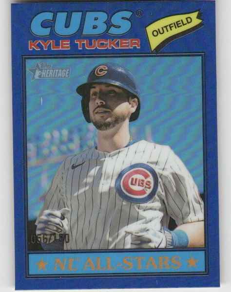 2026 Topps Heritage Basebal Kyle Tucker Chrome Blue /150
