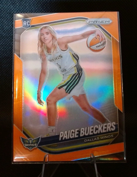 2025 WNBA Panini Prizm Paige Bueckers Rookie Orange Prizm /99 RC